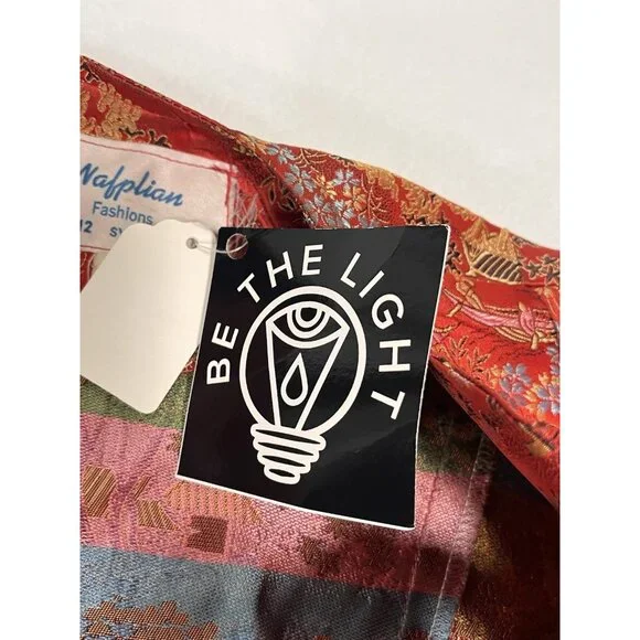 Blight Hernandez One-of-One Vintage Naplian Red Brocade Art Jacket Sz 12 - Picture 3 of 13